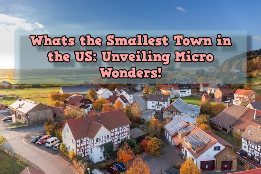 Whats the Smallest Town in the US