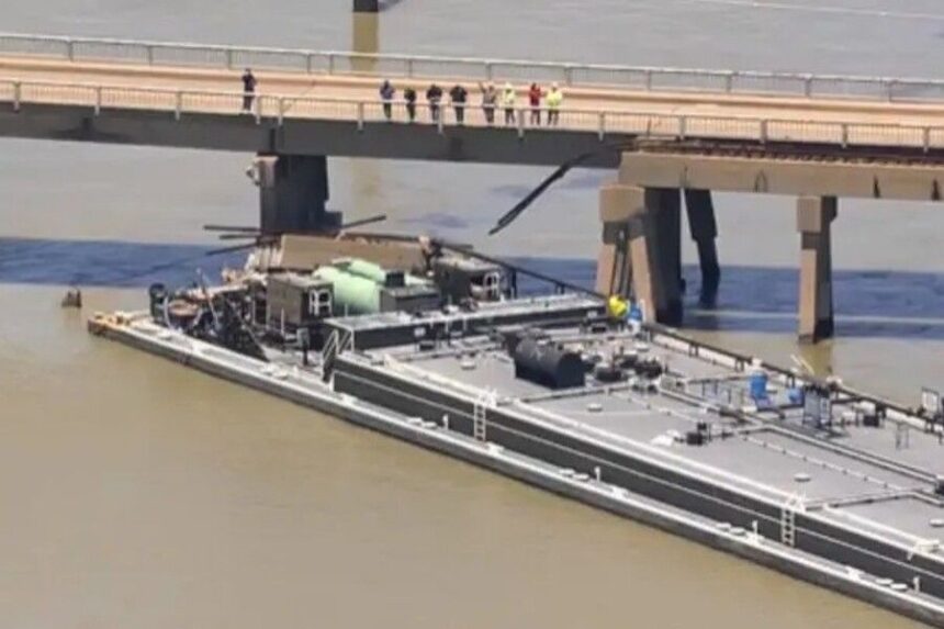 Barge Strikes Pelican Island Bridge in Galveston Causing Partial Collapse