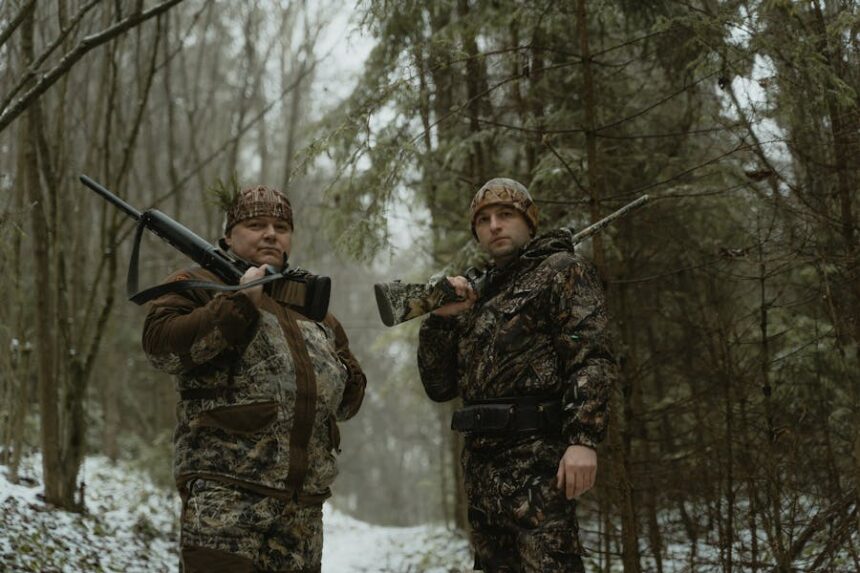 Hunting in the Ohio Woods.