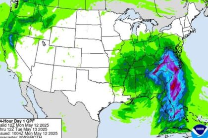Relentless Storm System Drenches Southeast, Threatens Floods from Gulf Coast to Virginia