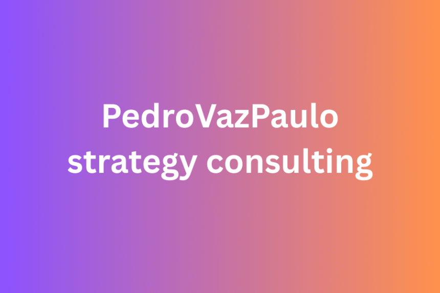 PedroVazPaulo strategy consulting