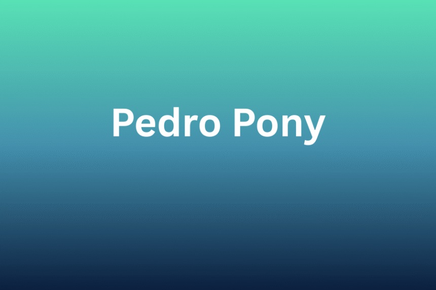 pedro pony